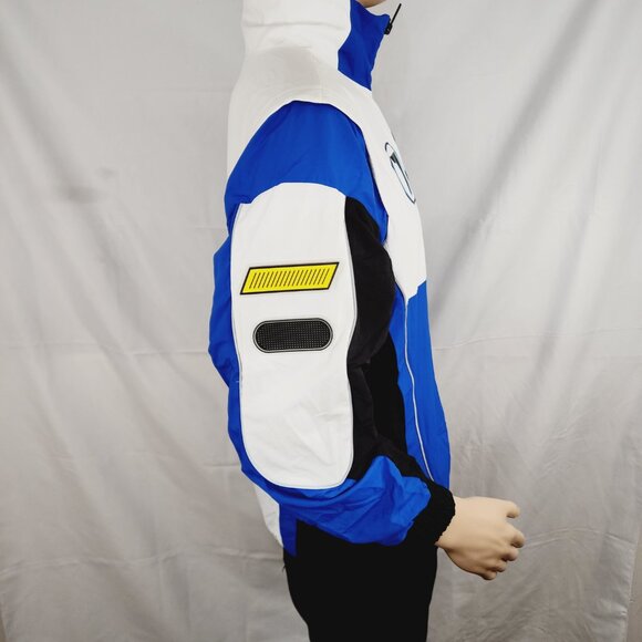 FERRARI MENS PUMA STREET RACING WOVEN JACKET WHITE BLUE SIZE XS NWT 597939-02 - Picture 4 of 10